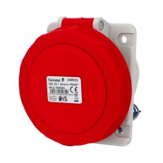 Zásuvka vestavná 24M332 IP66-67/400V/32A/4P 6h, šikmá 10°, mikrospínač SpeedPRO