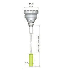 Kapacitní snímač hladiny AECO SC-F1000 24VAC