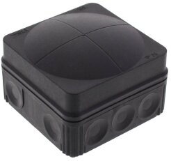 Krabice rozvodná COMBI 108 PP BK RAL9005 IP66 prázdná WISKA 10061999