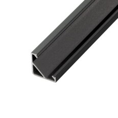 LED profil R6C černý rohový 16*16 T-LED 094111