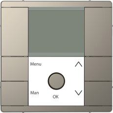 Modul časového spínače, Merten System D, s displejem, nikl, plast MEG5755-6050