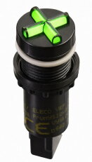 Ukazatel stavu SUS-01 G/G 220DC P 22mm zelená/zelená ELECO 31012120