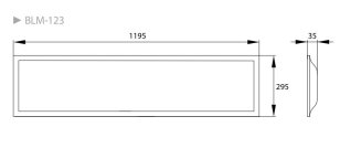 LED panel BACKLIGHT BLM 40W 4000K 4000LM IP40 120x30 MPRM BEMKO 107687