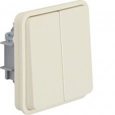 Vypínač řazení 6+6, přístroj, IP55, W.1, bílá, mat BERKER 30483512