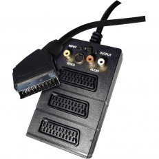 AV kabel SCART-3SCART+3RCA+SVHS 0,5M Emos SD2300