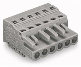 Pružinová svorka CAGE CLAMP 2,5mm2 šedá 7pól. WAGO 231-107/102-000