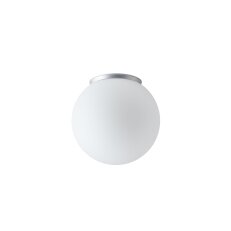 Přisazené svítidlo se skleněným stínidlem OSMONT STYX 2 7W IP65II E27 stříbro