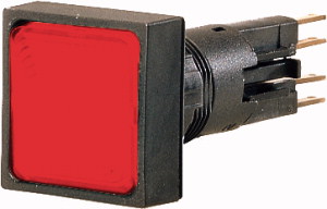 Eaton Q18LH-RT Hlavice pro signálky,18x18 mm, kónická, bez žárovky, IP65,červená