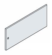 Plný panel pro přístroje 400x800 mm (vxš