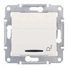 Sedna Ovládač tlačítkový orient.kontrolka 'zvonek' 1/0So Cream SCHNEIDER