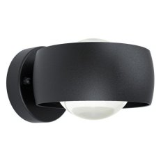 Venkovní nástěnné svítidlo TREVIOLO 1 LED černá/čirá 4,4W IP44 EGLO 98706