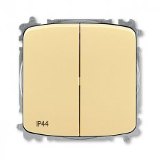 ABB Tango Přepínač dvojitý střídavý ř. 6+6 IP44 béžová 3559A-A52940 D