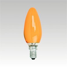 Svíčková žárovka AKF 240V 25W/014 E14 oranžová NARVA 365001000