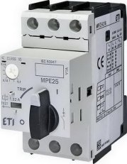 Motorový spouštěč MPE25-0,16 3p 100kA (230V) 0,1-0,16A Irm=1,9A ETI 004648001