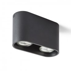 MANTOVA II stropní matná černá 230V GU10 2x35W RENDL R12734