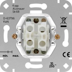 Tlačítko dvojité strojek 10AX, 250V~  KOPP 503800002