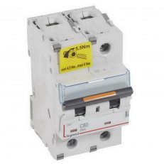 DX3 JISTIČ, 2 PÓLOVÝ, CHAR. C,80A 25KA LEGRAND 409775