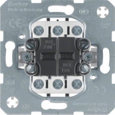 Kolébkový vypínač, řazení 6+6, 10 AX, 250 V~ BERKER 303808