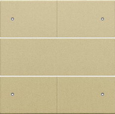 Středový kryt 4xbezpot.tlačítko 24V+LED-ALU GOLD NIKO 221-40150