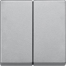 Merten Kryt spínače dvojitý, System M, Aluminium SCHNEIDER MTN433560