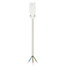 kabel s jedním konektorem gesis, 3-pól, 3*2,5mm2, zásuvka, délka 0,5m, bílý