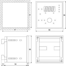 Kontroler ATC-B, Un = 8-30V DC, s LED displejem, 15 indikačních funkcí LED