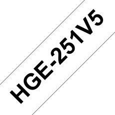 Páska BROTHER HGE251V5, bílá/černá, 24 mm (pro PT 9xxx)