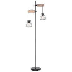 Stojací lampa MINA černá 2xE27, max. 40W 230V GLOBO 15326-2SN
