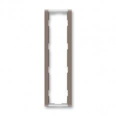 Rámeček čtyřnásobný svislý 3901F-A00141 26 lungo/mléčná bílá Time ABB
