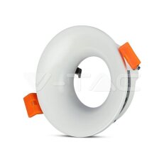 GU10 Fitting Round White, VT-876 V-TAC SKU3169