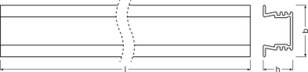 LEDVANCE Medium Profiles for LED Strips -PM01/UW/21,5X12/10/1