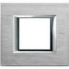 Legrand HA4802CR BTAX RÁMEČEK 2M CHROM BROUŠENÝ
