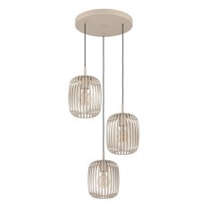 Závěsné svítidlo ROMAZZINA E27 písková 3X40W EGLO 900687