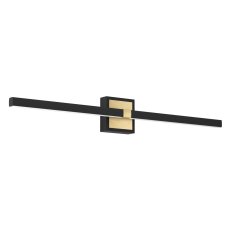 Nástěnné svítidlo PEGUERA LED L-800 černá/kartáčovaná mosaz 17,5W EGLO 900929