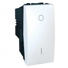 Unica Spínač dvojpólový, řazení 2,16A, 1 modul, Polar SCHNEIDER MGU3.162.18