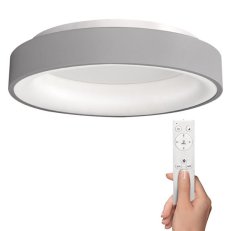 LED stropní světlo kulaté Treviso 48W 2880lm stmívatelné dálkové ovládání šedá