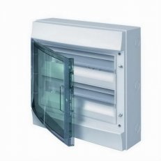Nástěnná rozvodnice ABB IP65/36M (18x2), Mistral65 vč. N/PE, průhledná dvířka