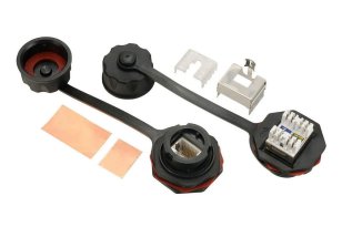 Průmyslový zásuvkový modul CAT5E STP 1 x RJ45 IP67 SOLARIX 40001033