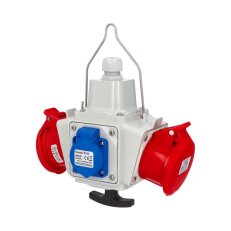 Zásuvkový závěsný box PowerBOX IP54 2x230V, 2x400V/16/5 s T rukojetí pb40005