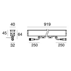 XENIA-A 8 L.919 S/AL 24V CV AM LINEA LIGHT C00558AMM3F