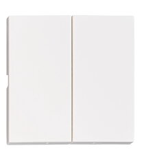 Kryt spínačů a ovladačů dvojitý, bílý SCHRACK EV102302--