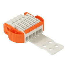 1vodičová pružinová svorkovnice, Páčka, Push-in CAGE CLAMP, Světle šedá