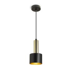 GIULIA 12 závěsná černá/zlatohnědá mosaz 230V E27 40W RENDL R13909