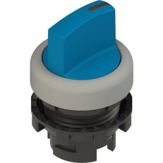 Přepínač krátká páka, d22mm, 3, modrý, plast, chrom, IP67 PIZZATO E21SE13ECE69AB