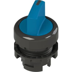 Přepínač krátká páka, d22mm, 2, modrý, plast, černá, IP67 PIZZATO E21SE12AVA61AB