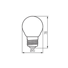 Světelný LED zdroj XLEDEX G45E27 3,8W-NW, KANLUX 37345