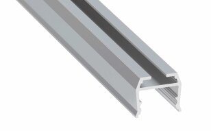 Přisazený hliníkový profil AL-PROFIL AXEL RAW NONANODIZED 2M GREENLUX GXLP1177