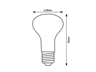 Světelný zdroj Filament LED, E14 R50, 4W, 400lm, 3000K RABALUX 79177
