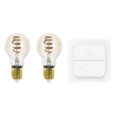 Světelný zdroj SET 2XLM-ZIG-CCT E27 A60 7W AMB+SCHALT EGLO 110419