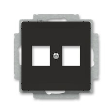 ABB ZONI Kryt zásuvky komunikační přímé (2x) matná černá 5014T-A02018 237